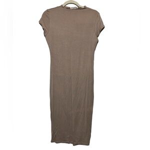 Stella‎ Luce NWT Nude Stretch Jersey Knit Mock Neck Body Con Dress Size Medium
